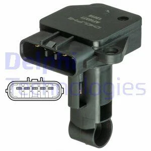 Витратомір повітря Toyota Land Cruiser 30 D-4D 00-09 Delphi AF10377-12B1