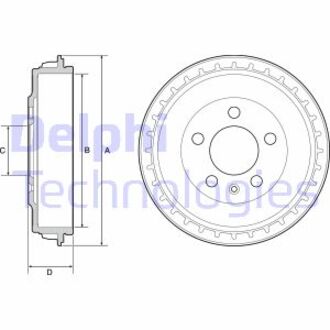 Гальмівний барабан Delphi BF563