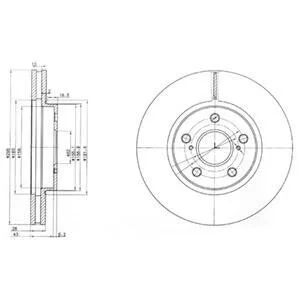 Гальмівний диск Delphi BG3735