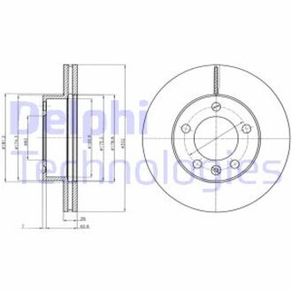 Тормозной диск Delphi BG4328