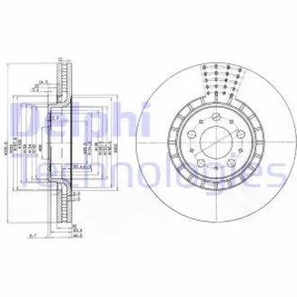Тормозной диск Delphi BG9783C
