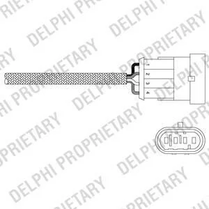 Лямбда-зонд ALPHAROMEO/FIAT/LANCIA 147/146/Spider/Doblo/Panda/Stilo/Lybra "1,6-2,0L "00>> ES20344-12B1 Delphi ES2034412B1