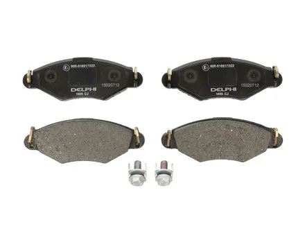Тормозные колодки дисковые PEUGEOT 206 ''F''98>> Delphi LP1699