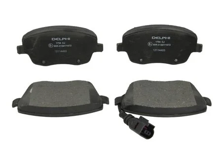 Гальмівні колодки дискові SEAT/SKODA/VW Ibiza/Cordoba/Fabia/Roomster/Polo "F "01-10 Delphi LP1754