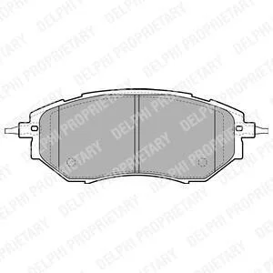 Тормозные колодки дисковые SUBARU Forester/Legacy/Outback/Tribeca "F "04>> Delphi LP1941