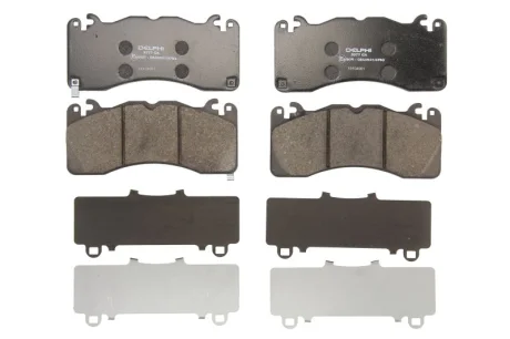 Комплект гальмівних колодок передн, FORD USA MUSTANG 23/50/52 1214- Delphi LP3377