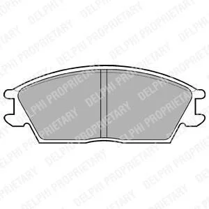 Гальмівні колодки дискові HYUNDAI Eccent/Lantra/Exel/Pony "90-99 Delphi LP704
