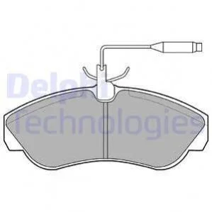 Тормозные колодки дисковые CITROEN/FIAT/PEUGEOT Jumper/Ducato/Boxer "F "94-99 Delphi LP878 (фото 1)