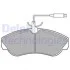 Тормозные колодки дисковые CITROEN/FIAT/PEUGEOT Jumper/Ducato/Boxer "F "94-99 Delphi LP878 (фото 1)
