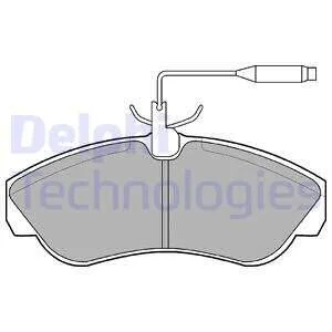 Тормозные колодки дисковые CITROEN/FIAT/PEUGEOT Jumper/Ducato/Boxer "F "94-99 Delphi LP878