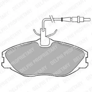 Тормозные колодки дисковые CITROEN/PEUGEOT Xsara/406/607 "F "96>> Delphi LP986 (фото 1)