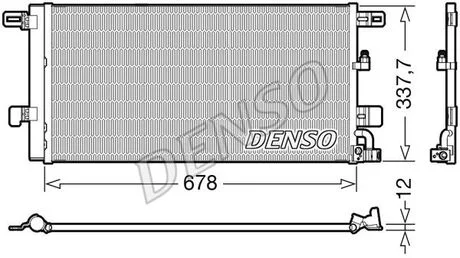 Конденсер кондиціонера DENSO DCN02001