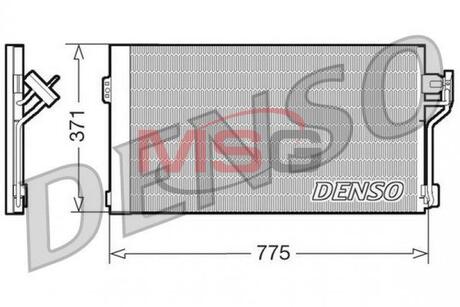 Радіатор кондиціонера MERCEDES-BENZ Vito W639 03-14 DENSO DCN17050 (фото 1)