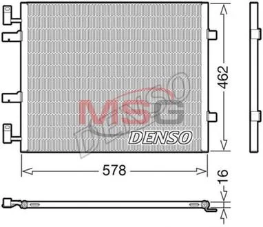 Радіатор кондиціонера 1.9DCI 8V,2.0DCI 16V NISSAN Primastar 02-14 DENSO DCN20041