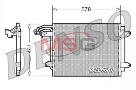 Радіатор кондиціонера у зборі DENSO DCN32030