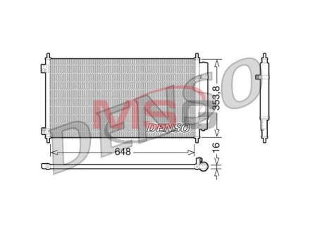 Конденсатор кондиционера HONDA Accord/Crosstour DENSO DCN40010