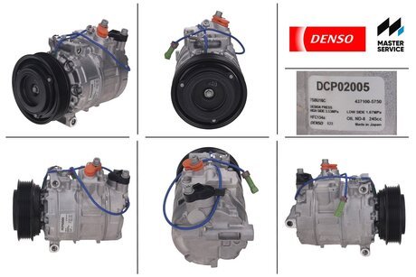 Компресор кондиціонера новий VW PASSAT B5 96-05; AUDI A6 97-04, A8 94-02; SKODA Superb 01-08 DENSO DCP02005 (фото 1)