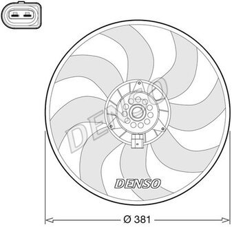 Вентилятор охлаждения AUDI A6 2010 - 2018 DENSO DER02006 (фото 1)