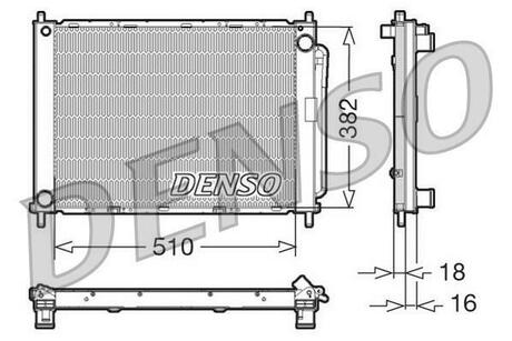 Радіатор системи охолодження DENSO DRM23100 (фото 1)