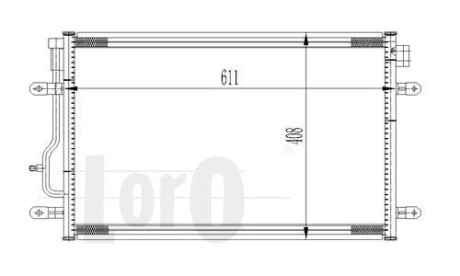 Радіатор кондиціонера A4/A6 Allroad 16-42 00-09 DEPO 003-016-0012