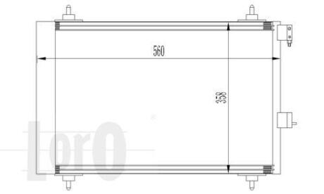 Радіатор кондиціонера Berlingo/Partner 1,1/1,4/16HDI/1,9D 98- DEPO 009-016-0009