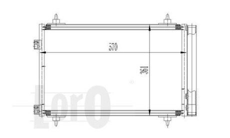 Радіатор кондиціонера Berlingo/Peugeot Partner 16i 08-18 DEPO 009-016-0015 (фото 1)