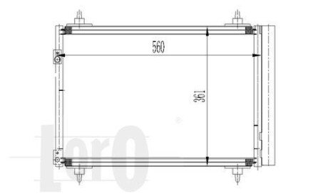 Радиатор кондиционера Citroen Berlingo 16 HDI 08- DEPO 009-016-0016