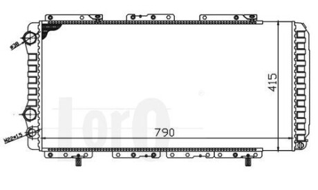 Радіатор охолодження двигунаJumper/Ducato/Boxer 19D-28D 94- (+AC) DEPO 009-017-0006