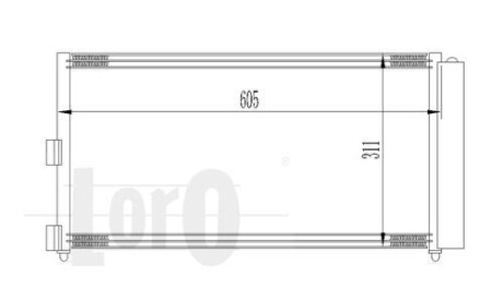 Радіатор кондиціонера Doblo 13/19 JTD/D Multijet 03- DEPO 016-016-0016