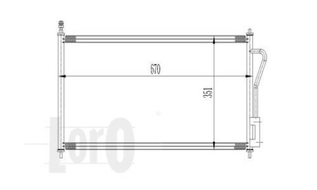 Радіатор кондиціонера FOCUS I 14 Efi/20i 98- DEPO 017-016-0007