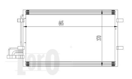 Конденсатор кондиціонера FOCUS C-MAX/FOCUS II 16i/14 i 16V 03- DEPO 017-016-0015