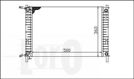 Радіатор води FIESTA 13i/14TDCi 02-05 MT +/-AC DEPO 017-017-0017