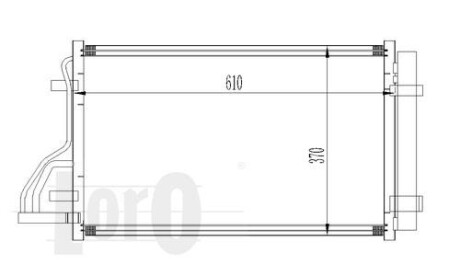 Радіатор кондиціонера CEED (ED) (07-) 14 i 16V DEPO 024-016-0005