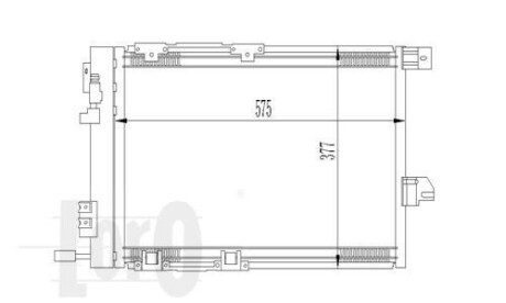 Радіатор кондиціонера ASTRA G/ZAFIRA A 12 i 16V/ 16 GAS 98- DEPO 037-016-0008