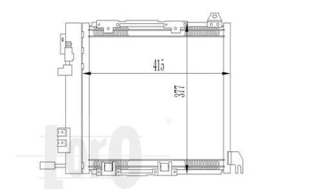 Радіатор кондиціонера Opel Astra G 17-22DTI 98-05 DEPO 037-016-0009