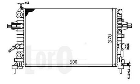 Радіатор охолодження двигуна ASTRA H/ZAFIRA B 16i 16V 04- DEPO 037-017-0029