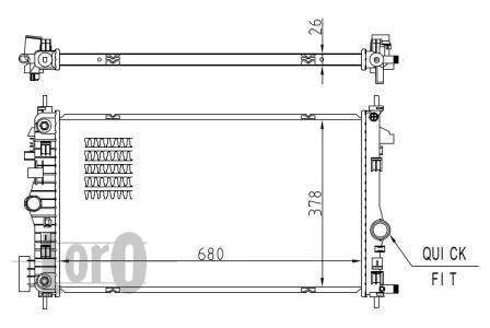 Фото 1 - радіатор охолодження двигуна INSIGNIA 20 CDTi 08- DEPO 037-017-0090-B Радіатор охолодження двигуна INSIGNIA 20 CDTi 08- DEPO 037-017-0090-B (фото 1)
