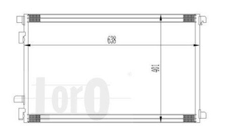 Радіатор кондиціонера Renault Megane II/Scenic II 14-20/15D/19D 02- DEPO 042-016-0015