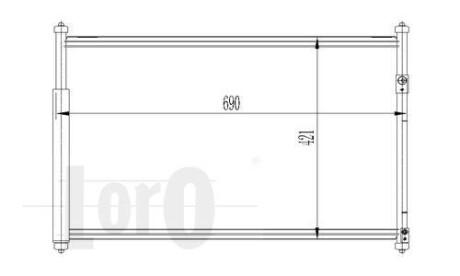 Радіатор кондиціонера GRAND VITARA / ESCUDO (JT) (05-) 16 i 16V DEPO 050-016-0003