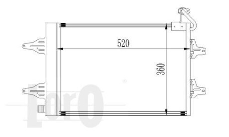 Радіатор кондиціонера Skoda Fabia/Roomster/VW Polo 10-20/14-19D 99- DEPO 053-016-0015