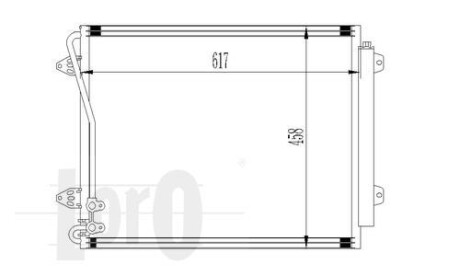 Радіатор кондиціонера Passat 14-36 07-16 DEPO 053-016-0019