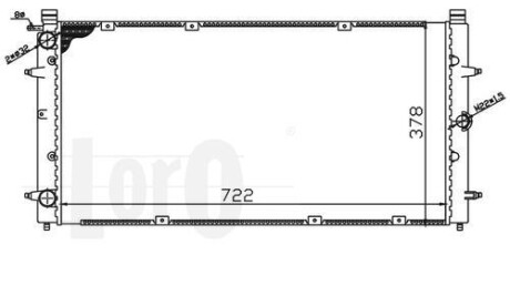 Радіатор охолодження двигуна T4 -0896 (+/- AC) DEPO 053-017-0068 (фото 1)