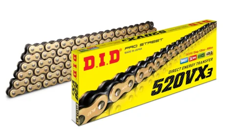 Приводная цепь 520VX3 Gold 520VX3 G&B - 114ZB DID 4525516319683