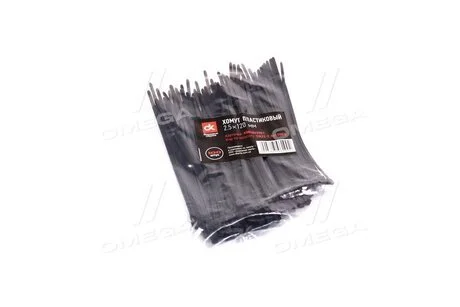 Хомут пластиковий 2.5 х120мм. чорний 100шт./уп. <ДК> Dk-Дорожная Карта DK22-2.5х120BK