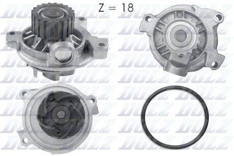 Водяний насос VW LT, T4 2.5TDI 94-> DOLZ A178