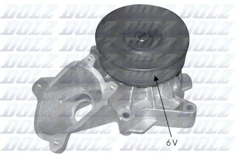 Водяной насос BMW 1 (E81, E87) / 3 (E46) / 3 (E90) DOLZ B224