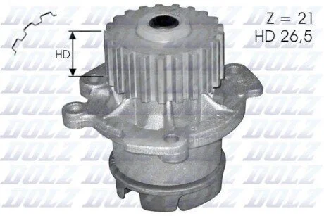 Насос водяний двигун DOLZ L123