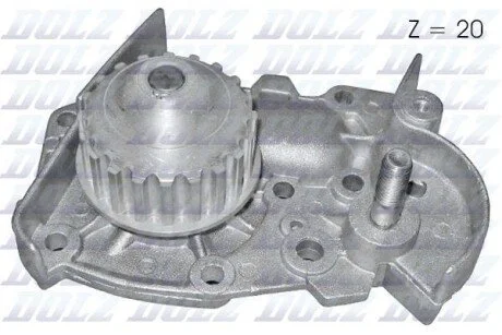 Водяний насос RENAULT 19 (B/C53_) 19 Mk II седан (L53_) CLIO I (B/C57_, 5/357_) EXTRA (F40_, G40_) DOLZ R124