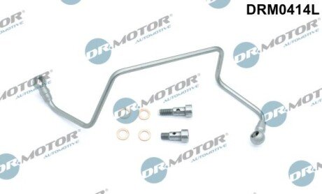 Трубка турбокомпрессора ДВЗ (чорний метал) Dr.Motor DRM0414L