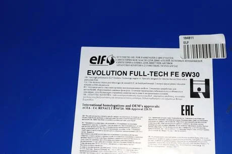 Моторное масло ELF 194811